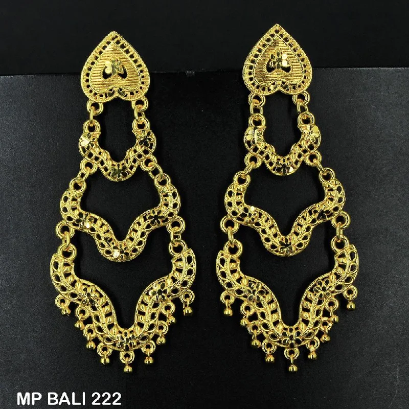 tassel earrings for women-Mahavir Forming Gold Plated Dangler Earrings  - MP BALI 222