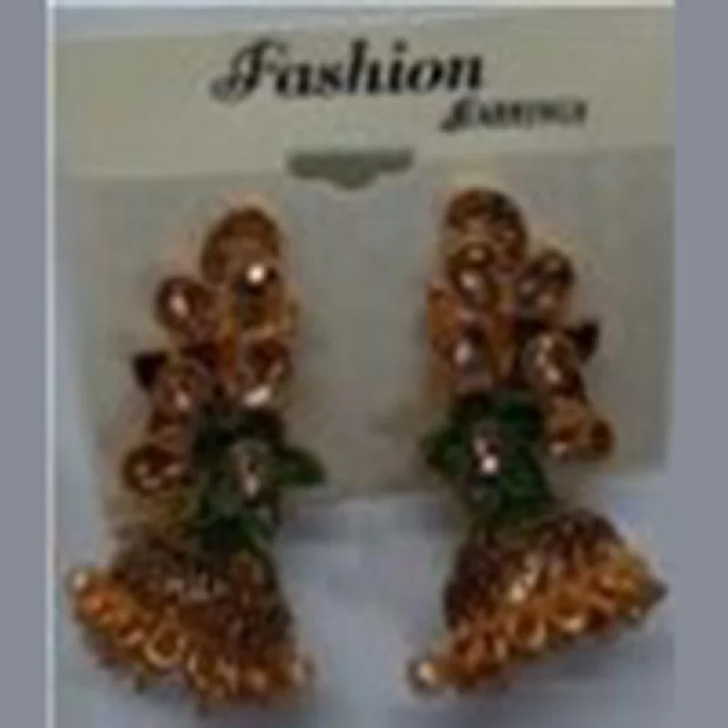 diamond drop earrings for women-Infinity Jewels Gold Plated Jhumki Earrings