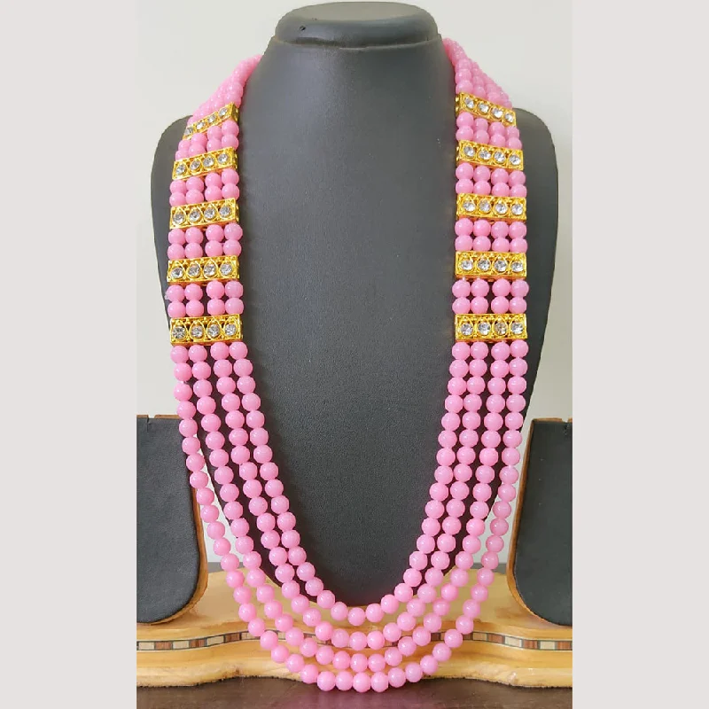 matching necklaces for women-Ravechi Art Gold Plated Pearls Long Necklace