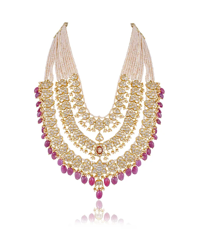 high-end necklaces for women-Ellary Polki Long Necklace