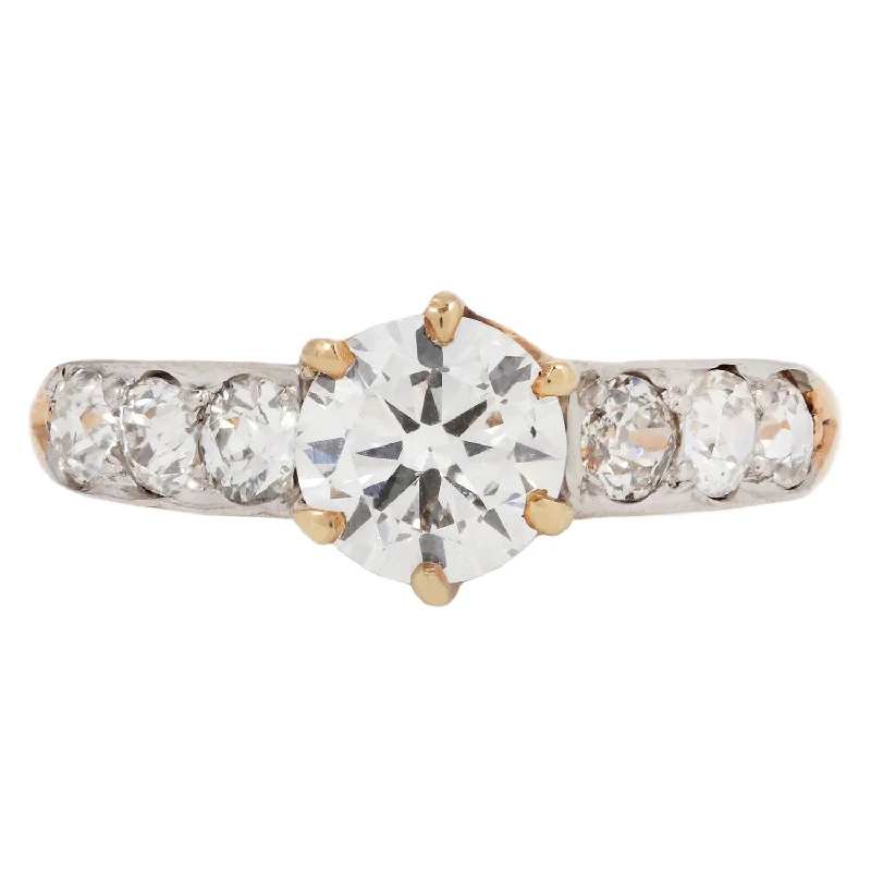 heart-shaped rings for women-Cora Diamond Edwardian Ring