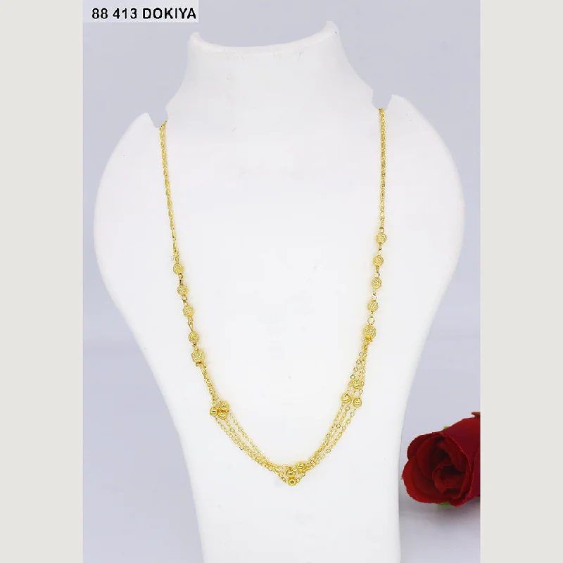 diamond necklaces for women-Mahavir Dye Gold Dokiya Necklace