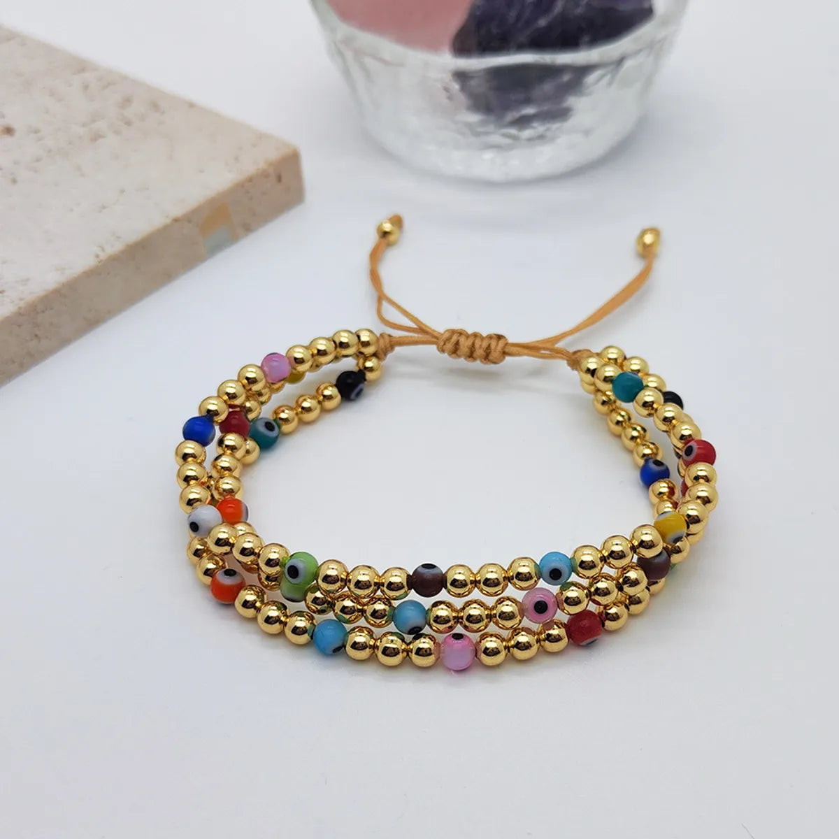 modern bangles for women-Retro Round Metal Knitting Women's Bracelets