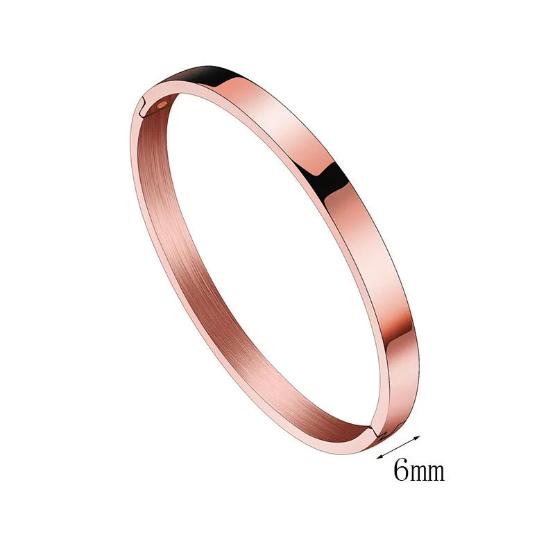 6mm Wide Rose Gold