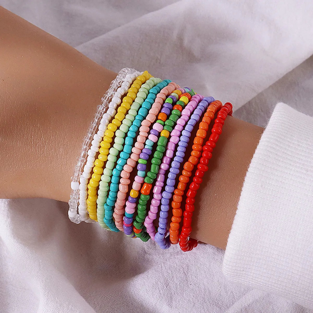 delicate gold bracelets for women-Fashion Ethnic Style No Inlaid Beaded Wholesale Bracelets