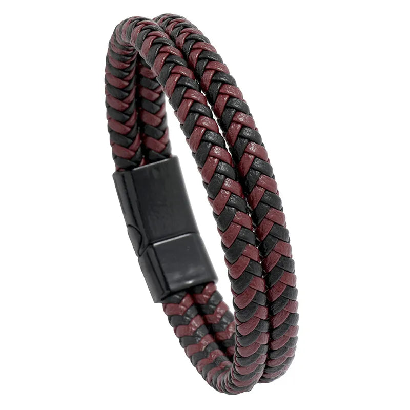 tennis bracelets for women-Fashion Geometric Pu Leather No Inlaid Unisex Bracelets