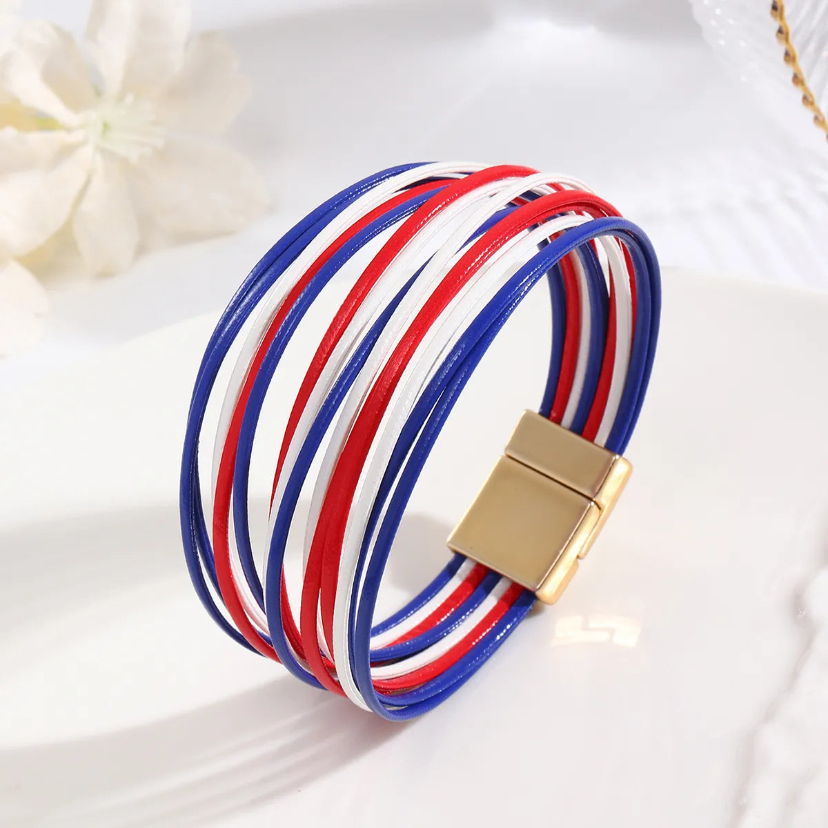 delicate bracelets for women-Simple Style Color Block Pu Leather Women'S Bracelets