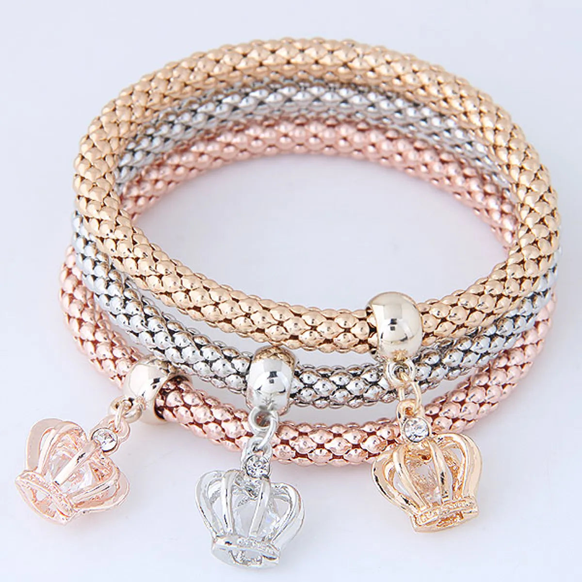 gemstone bracelets for women-Fashion Crown Alloy