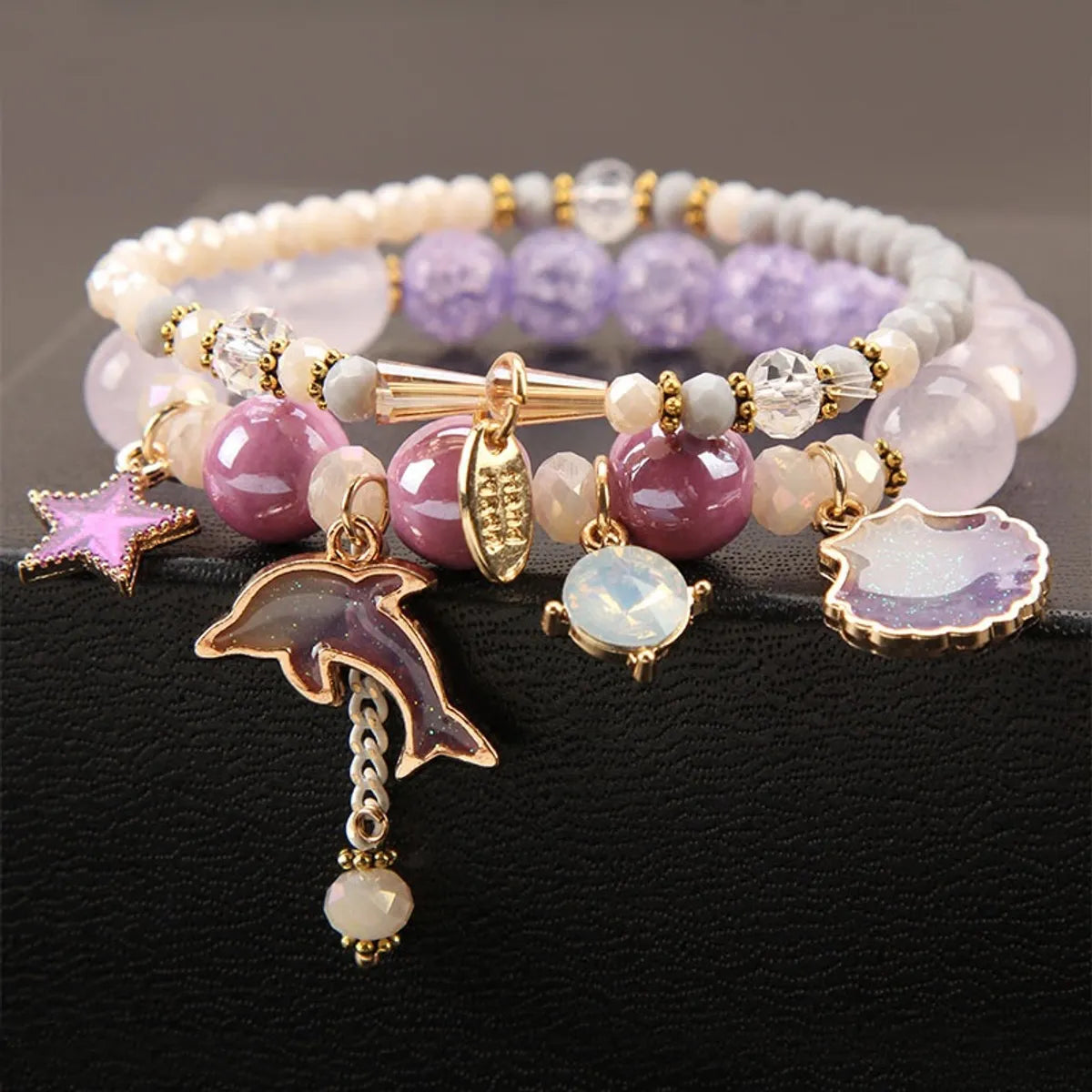 leather bracelets for women-Elegant Lady Heart Shape Cat Artificial Crystal Women's Bracelets