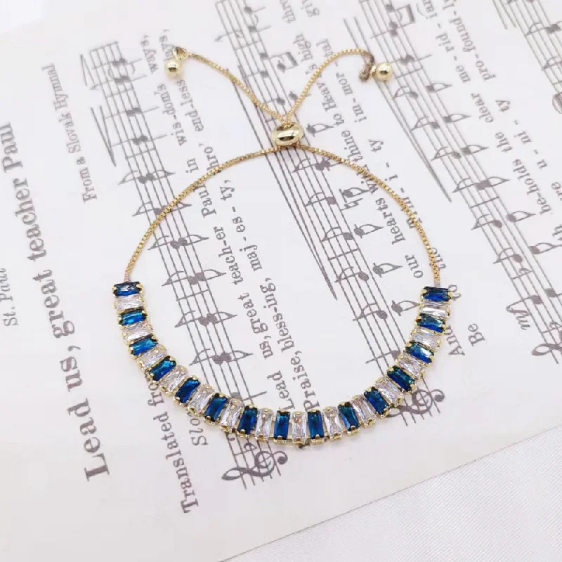 White + Blue-14K Gold