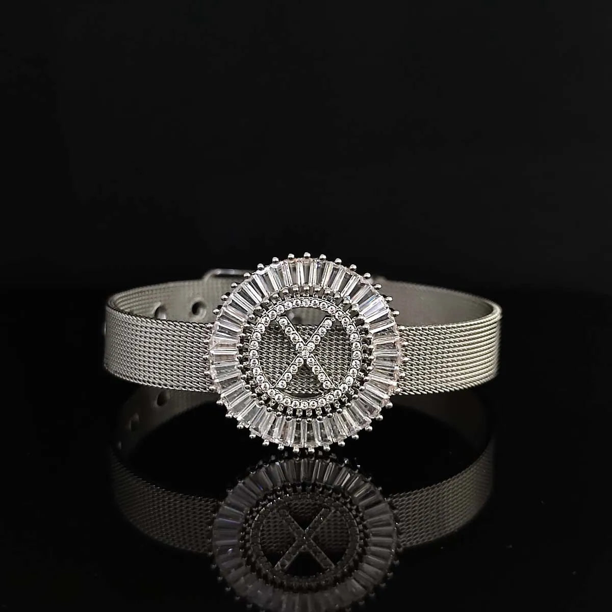 White Gold Plated-X