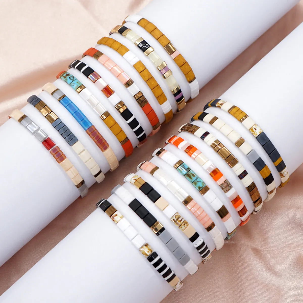 diamond bangles for women-Fashion Geometric No Inlaid Wholesale Bracelets