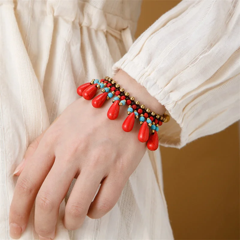 Water Drop Bracelet [Red]