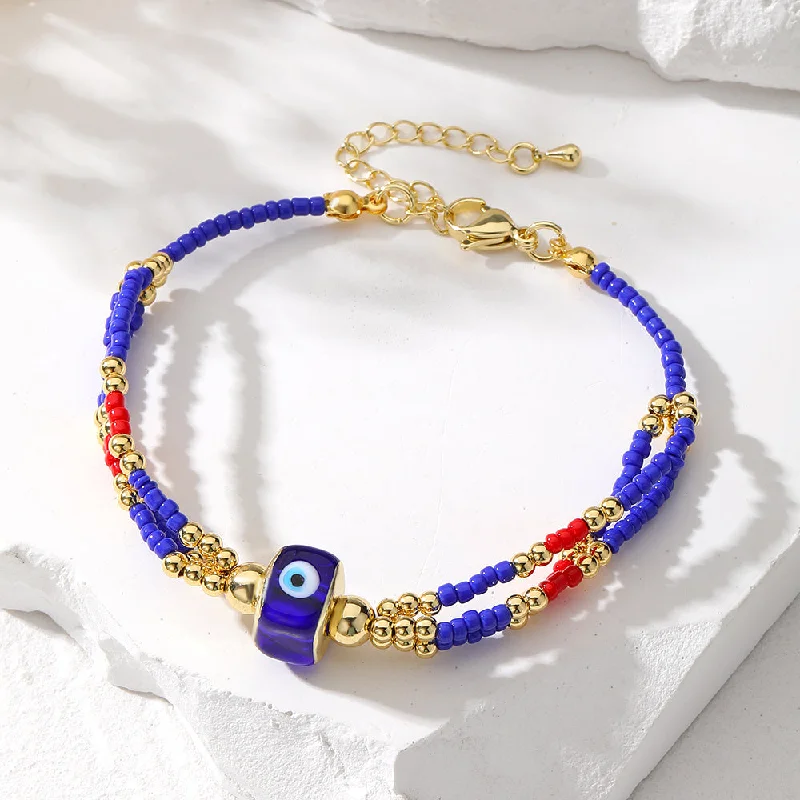 Sapphire Blue Beads Bracelet