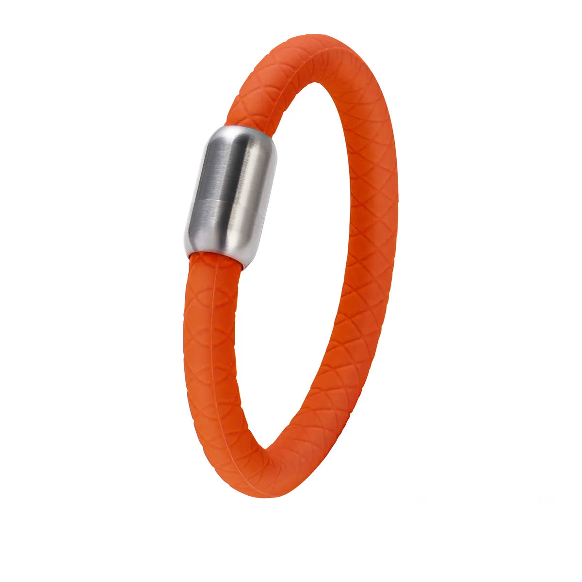 Orange Ring Silver Buckle