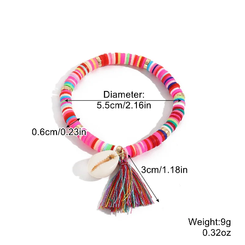 Mixed Color Tassel Shell