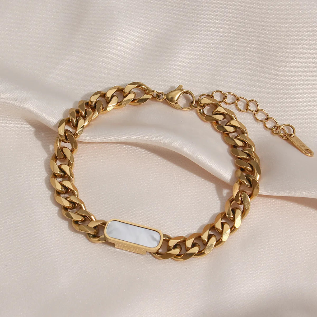 gold bracelets for women-Simple Style Geometric Stainless Steel Bracelets Plating Chain Stainless Steel Bracelets