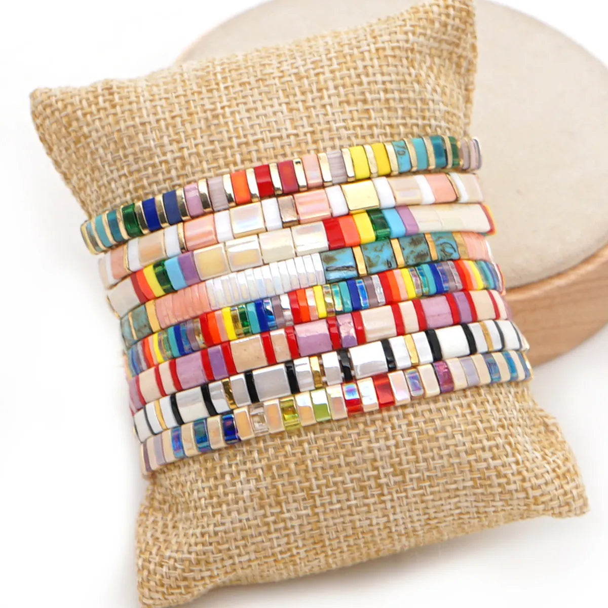 delicate gold bracelets for women-Bohemian Contrast Color Beach Bracelet