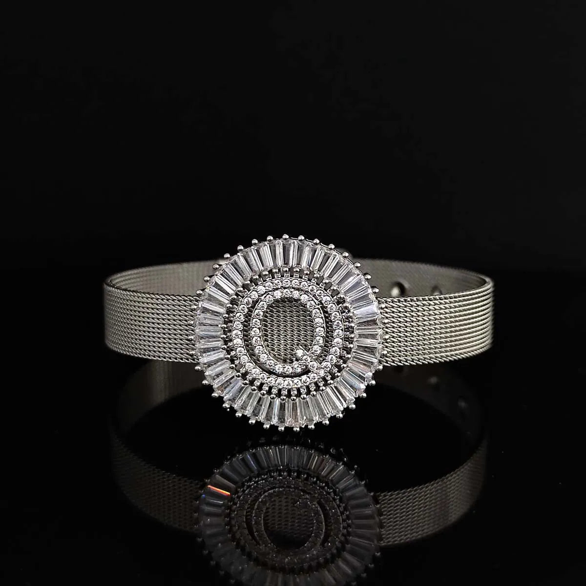 White Gold Plated-Q