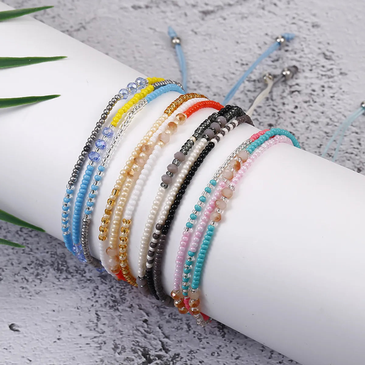 colorful bracelets for women-Bohemian Multicolor Seed Bead Rope Beaded Women's Bracelets 1 Piece