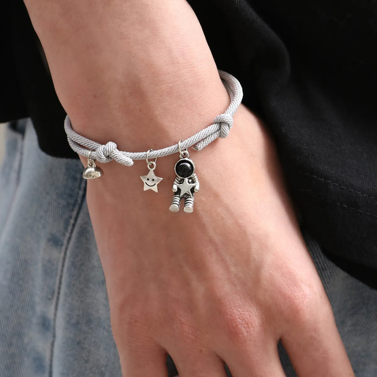 holding star bracelet