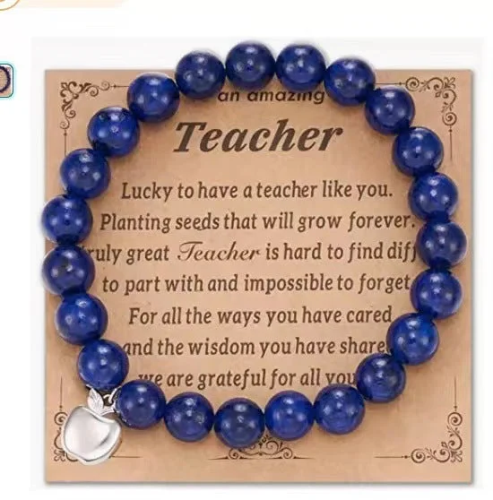 Lapis Apple Pendant Teacher Card 5