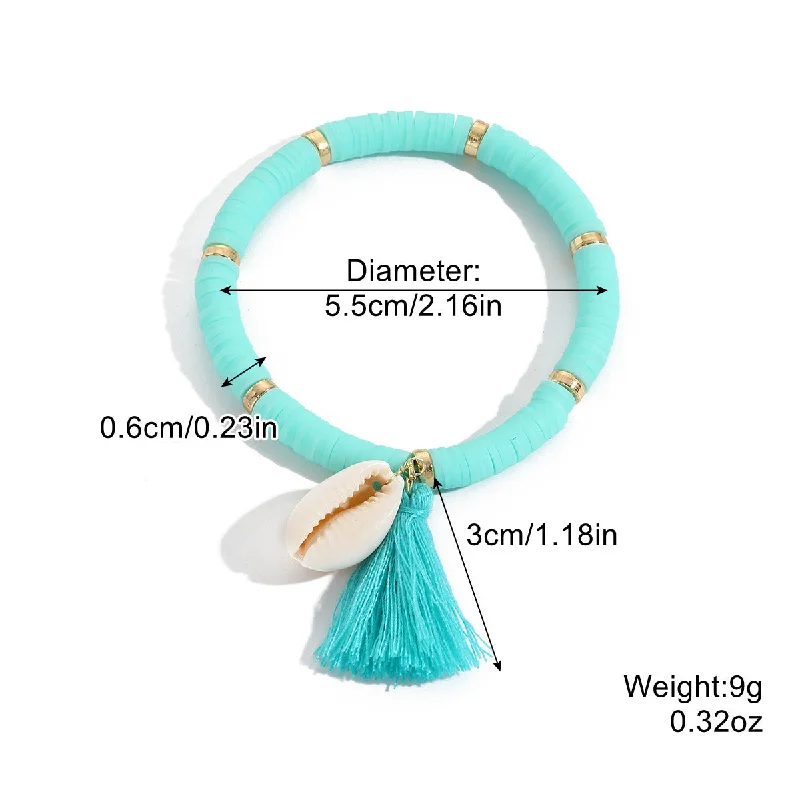 Blue Shell Tassel