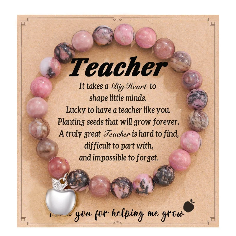 Rhodochrosite Apple Pendant Teacher Card 1