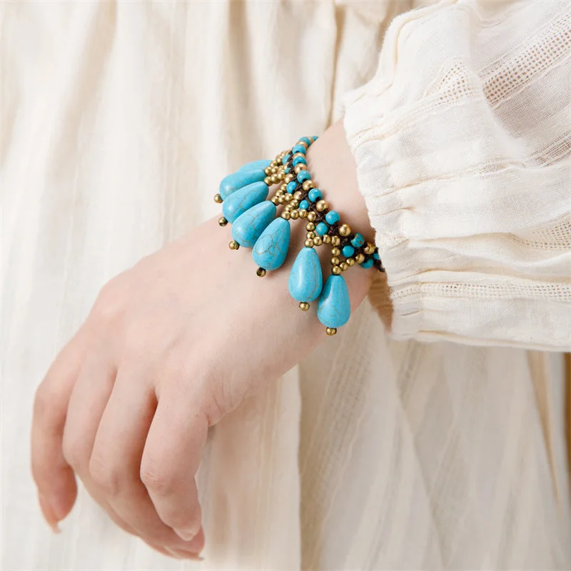 Water Drop Bracelet [Blue]