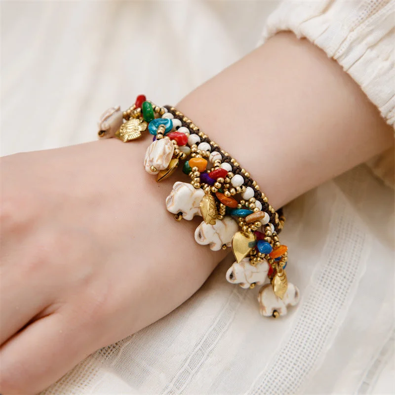 Elephant Bracelet [White]