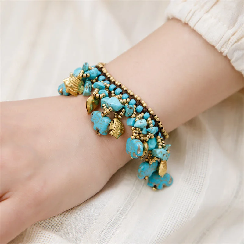 Elephant Bracelet [Blue]