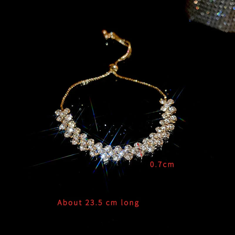 G4678 Gold Rhinestone Bracelet