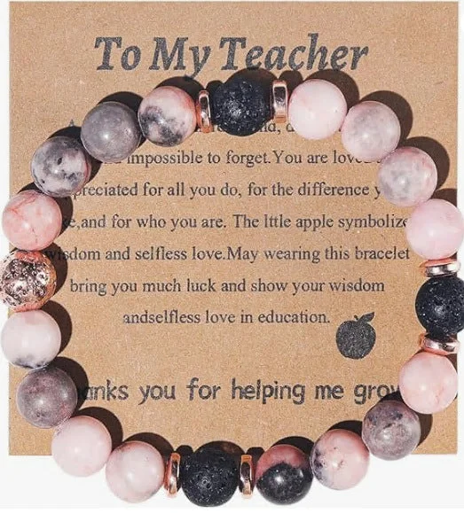 Pink Zebra Volcanic Rock to My Teacher Card 1