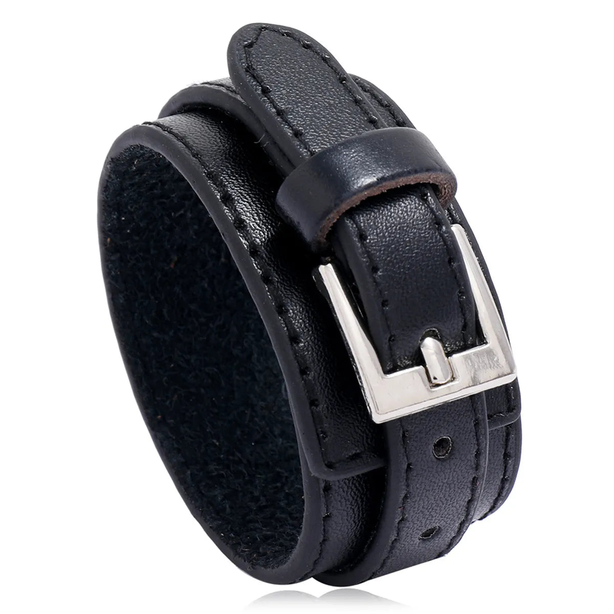 high-end bracelets for women-Fashion Multi-layer Pu Leather Simple Men's New Punk Style Leather Bracelet