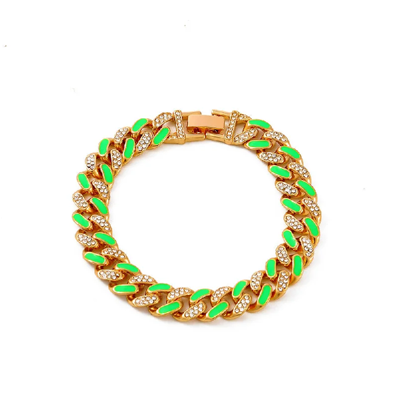 03kc Gold Green-Anklet