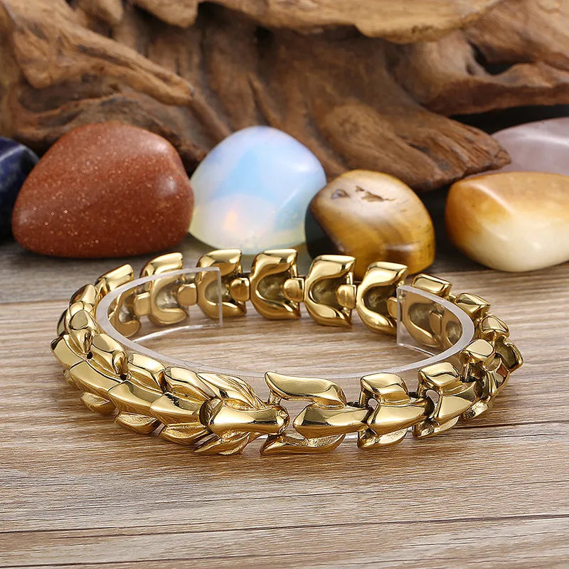 tennis bangles for women-1 Piece Hip-Hop Animal Dragon Titanium Steel Bracelets