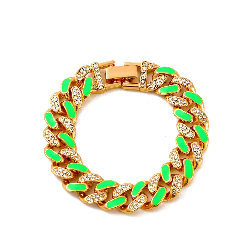 02kc Gold Green-Bracelet