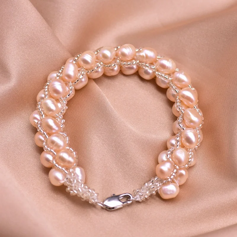 Pink Pearl Bracelet